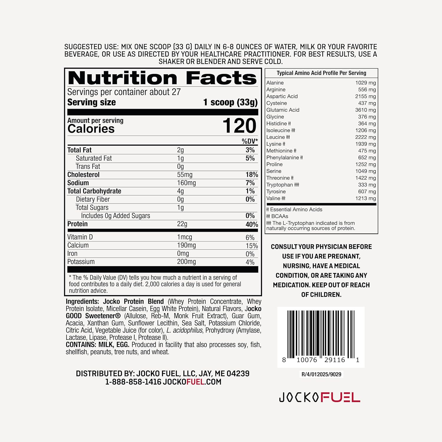 Jocko Fuel Mölk Whey Protein Powder 22g Low Sugar Monk Fruit Blend - Muscle Recovery & Growth, Packaging May Vary (27 Servings, Strawberry Milkshake) - Image 3