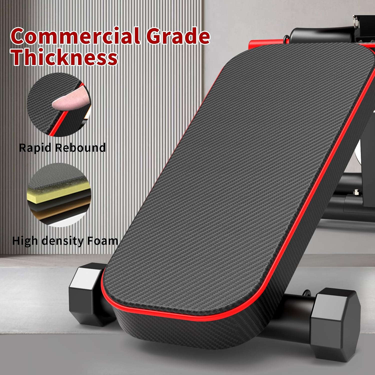 Adjustable Weight Bench,Utility Workout Bench Foldable Incline Decline Benches for Home Gym Full Body Workout,Load 600LBS - Image 6