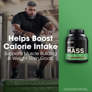 Optimum Nutrition Serious Mass, Weight Gainer Protein Powder, Mass Gainer, Vitamin C and Zinc for Immune Support, Creatine, Chocolate, 6 Pound (Packaging May Vary)