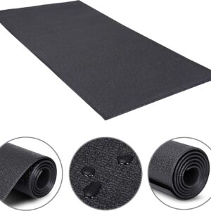 F2C 5′ x 2.5′ Treadmill Mat Folding Exercise Equipment Pad High Density Mats for Bike Trainer, Elliptical, Rowing Machine Home Gym Thick