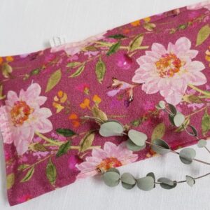 Handmade Mint Eye Pillow – Natural Flax Seed Aromatherapy Mask with Eucalyptus & Peppermint – Hot or Cold Comfort – Relaxation & Self-Care Gift – Small Batch USA Made | Forest Floral