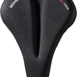 Schwinn Sport Memory Foam Dual Strap Bike Seat Cover, Saddle Cover for Extra Comfort, Soft, Weather-Resistant Memory Foam, Dual Straps Attach Quickly to Most Standard Size Adult Bike Seats