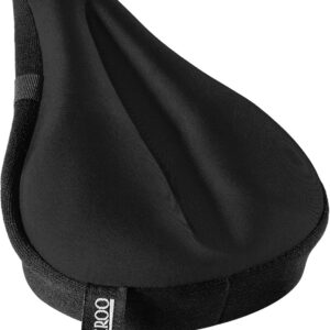 Bikeroo Comfort Bike Seat Cushion – Padded Gel Cover for Exercise, Mountain & Road Bikes, Universal Fit for Peloton & Stationary Bikes