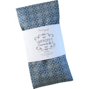Lavender Eye Pillow Gift Pack (6) Bulk – Lavender Chamomile Flax Weighted – Removable Cover Washable Refillable for Yoga Aromatherapy Massage Sleep – tropical green blue pink