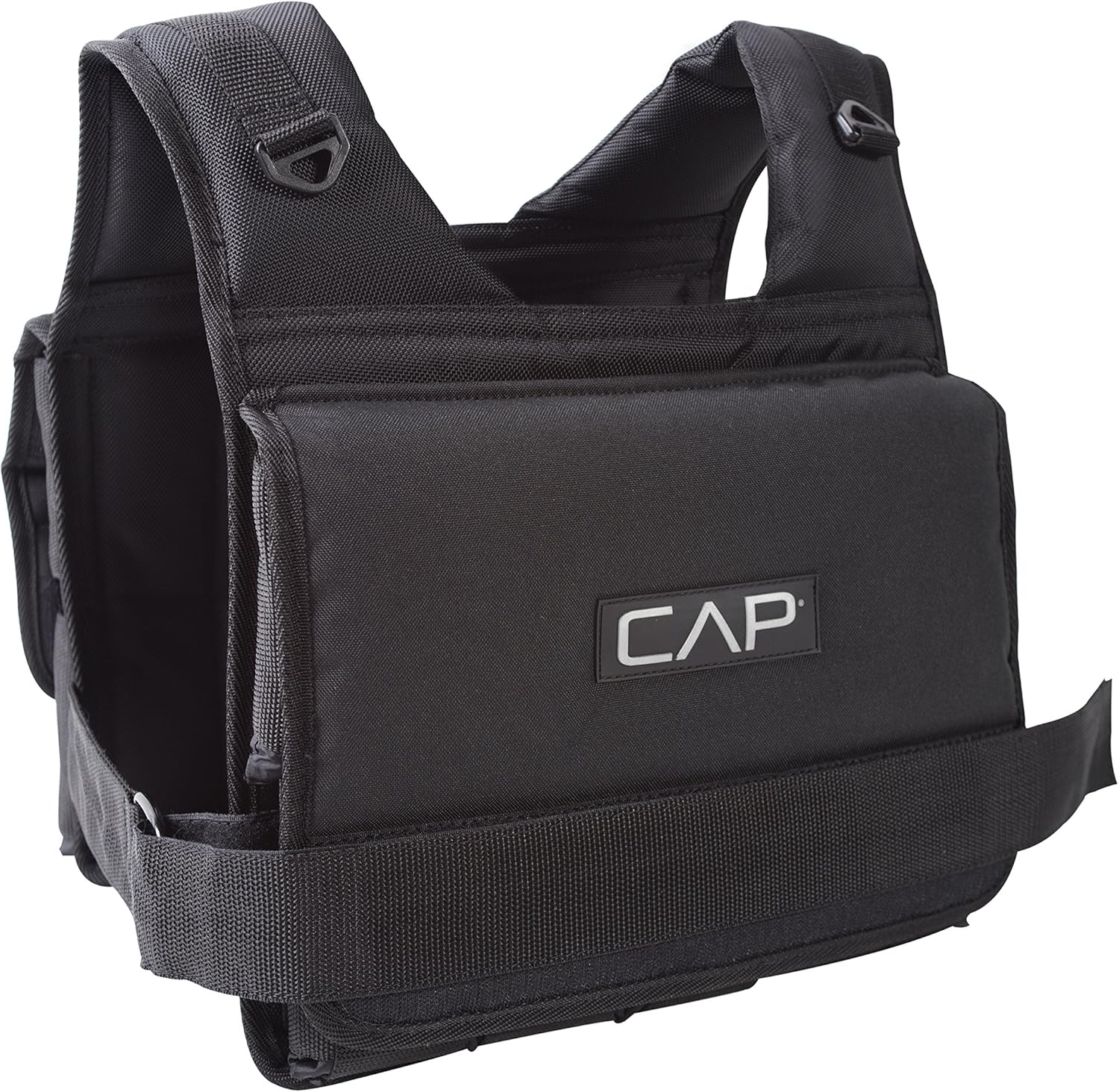 CAP Barbell Adjustable Weighted Vest | 20-150 lbs | Heavy-Duty Workout Vest with Removable Iron Weights for Strength Training, Cardio, Running, and Calisthenics