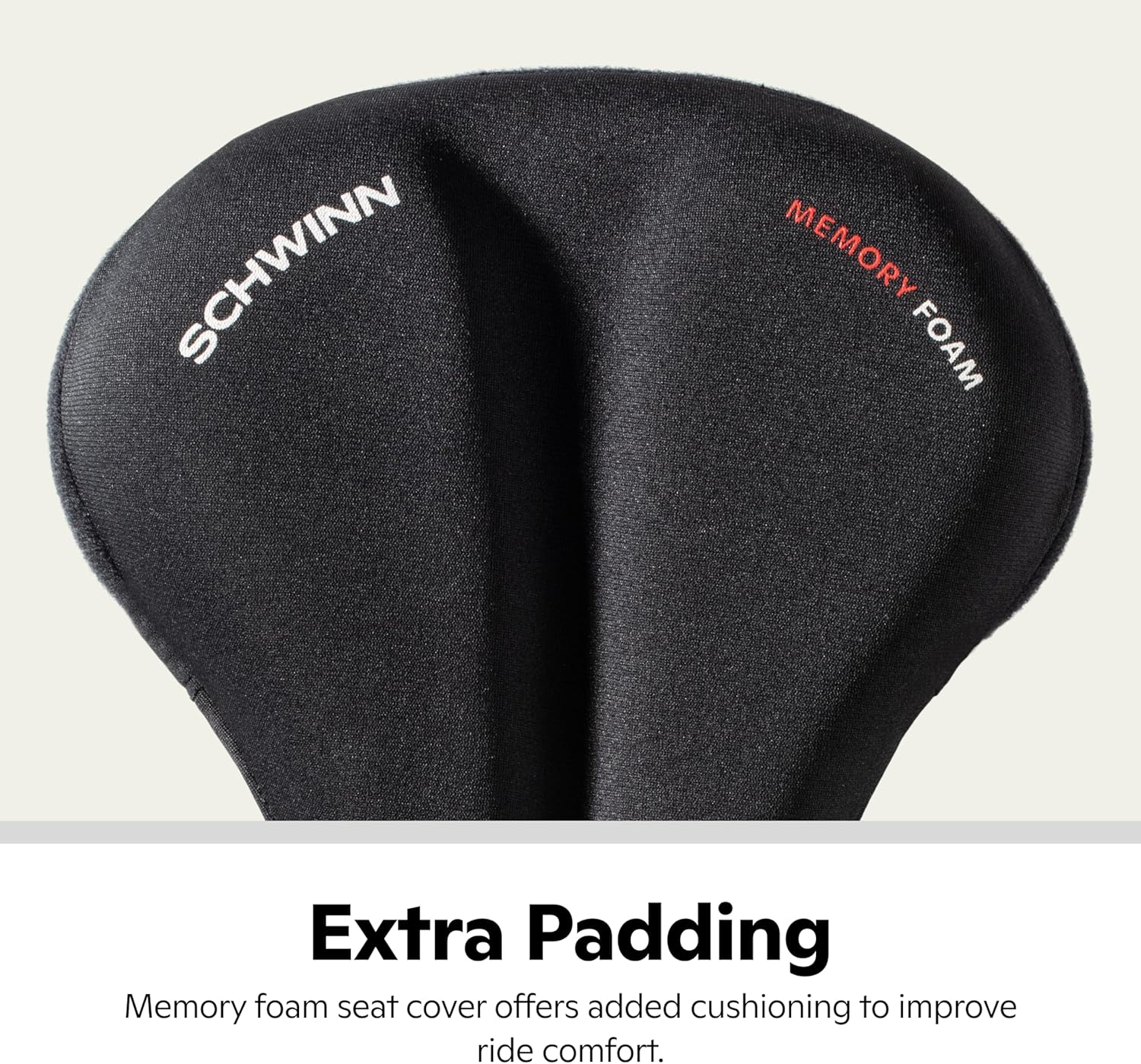 Schwinn Sport Memory Foam Dual Strap Bike Seat Cover, Saddle Cover for Extra Comfort, Soft, Weather-Resistant Memory Foam, Dual Straps Attach Quickly to Most Standard Size Adult Bike Seats - Image 6
