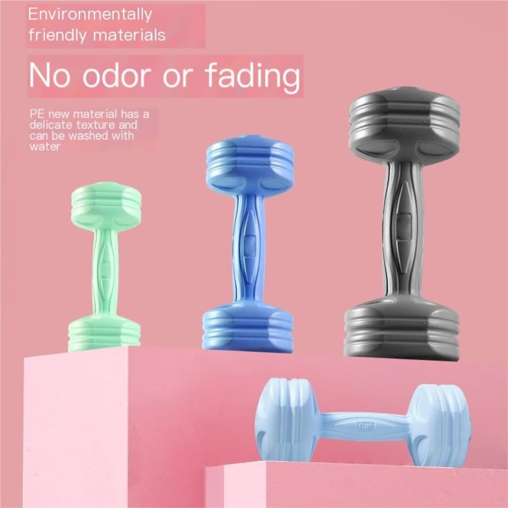 Dumbells Dumbbells For Women And Men Fitness Home Equipment Yoga Exercise Arm Muscle Plastic Coated Dumbbells Aerobics Dumbell Set - Image 7