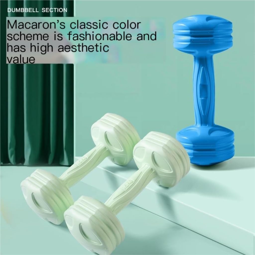Dumbells Dumbbells For Women And Men Fitness Home Equipment Yoga Exercise Arm Muscle Plastic Coated Dumbbells Aerobics Dumbell Set - Image 9