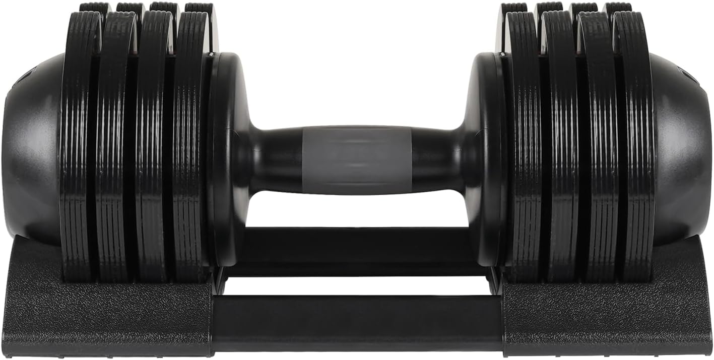 52LBS Adjustable Rubber Coated Dumbbell