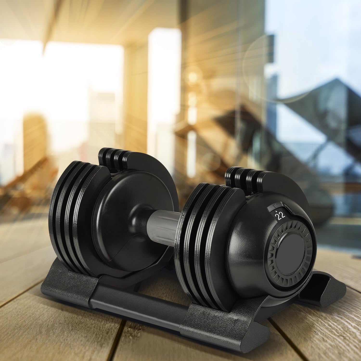 52LBS Adjustable Rubber Coated Dumbbell - Image 9
