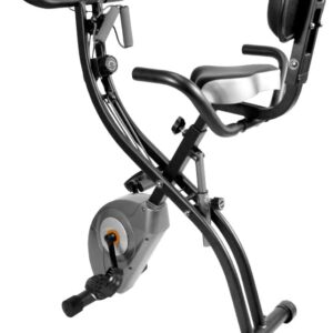 ATIVAFIT Exercise Bike Foldable Fitness Indoor Cycling Bike Magnetic 3 in 1 Upright Recumbent Exercise Bike with Resistance Bands for Home Workout