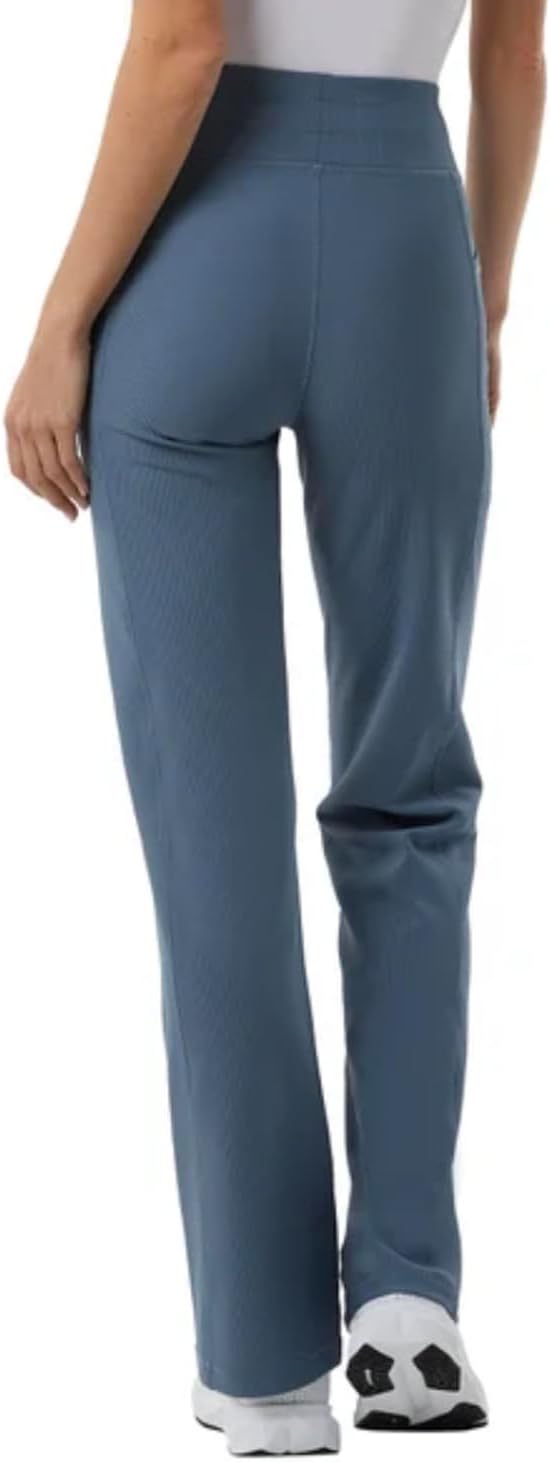 32 Degrees Cool Women's High Rise Ribbed Active Yoga Semi-Flare Pant - Image 2