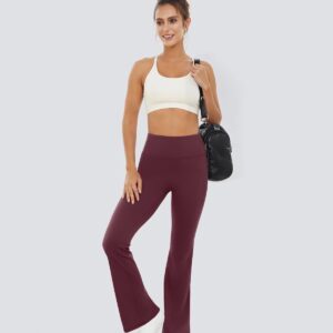 Yoga Pants for Women High Waisted Flare Leggings Bell Bottom Leggings Front Seamless Flared Workout Pants Tummy Control