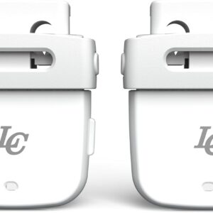 LC LaceClips Smart Activity Tracker – Shoe-Mounted Step Counter for Walking & Sports Performance Monitor – Track 25+ Activities, Jumps & Calories with App – No Subscription Required (White)