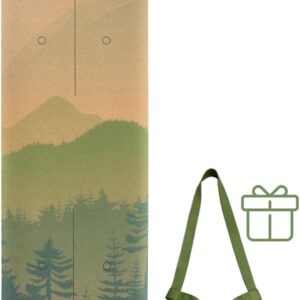 Satori Concept Cork Yoga Mat with Natural Rubber Base, Extra Size, Thickness and Support, Excellent Cushion & Grip, Non-Slip, Non-Toxic, Sweat-Resistant, Sustainable, Eco-friendly Exercise Mat
