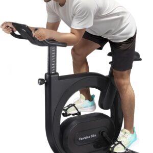 Stationary Bikes for Home, Electromagnetic Control Exercise Bike, 32-Level Resistance, Low Noise with App, LED Display & 300 Lbs Capacity, Workout Bike for Cardio, Weight Loss