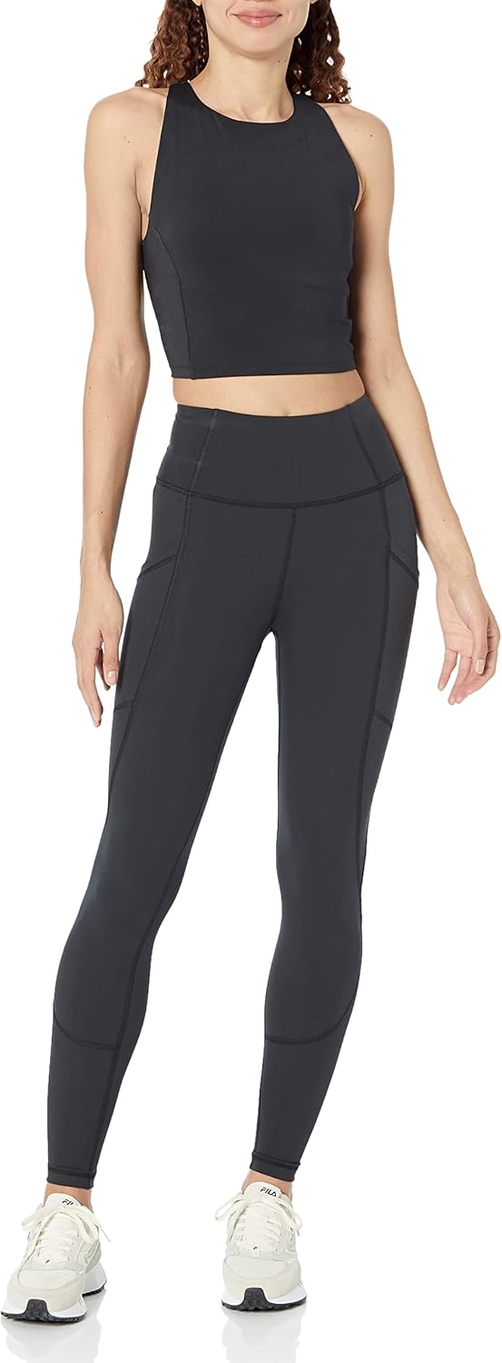 Amazon Essentials Women's Active Sculpt Workout High Rise Full Length Leggings with Pockets (Available in Plus Size) - Image 4