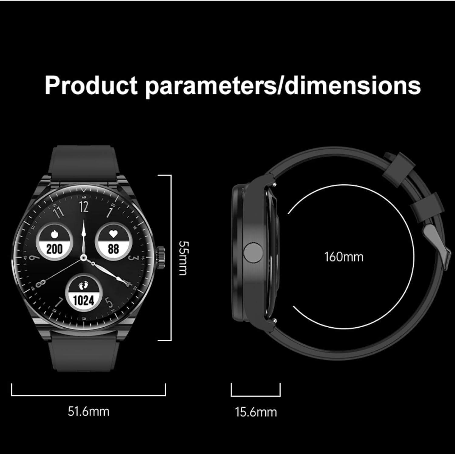 Smart Watch with Earbuds,2 in 1 Watch with Earbuds for Android iOS Can Receive Calls Messages Sleep Tracker Calorie Counter for Men Women - Image 6