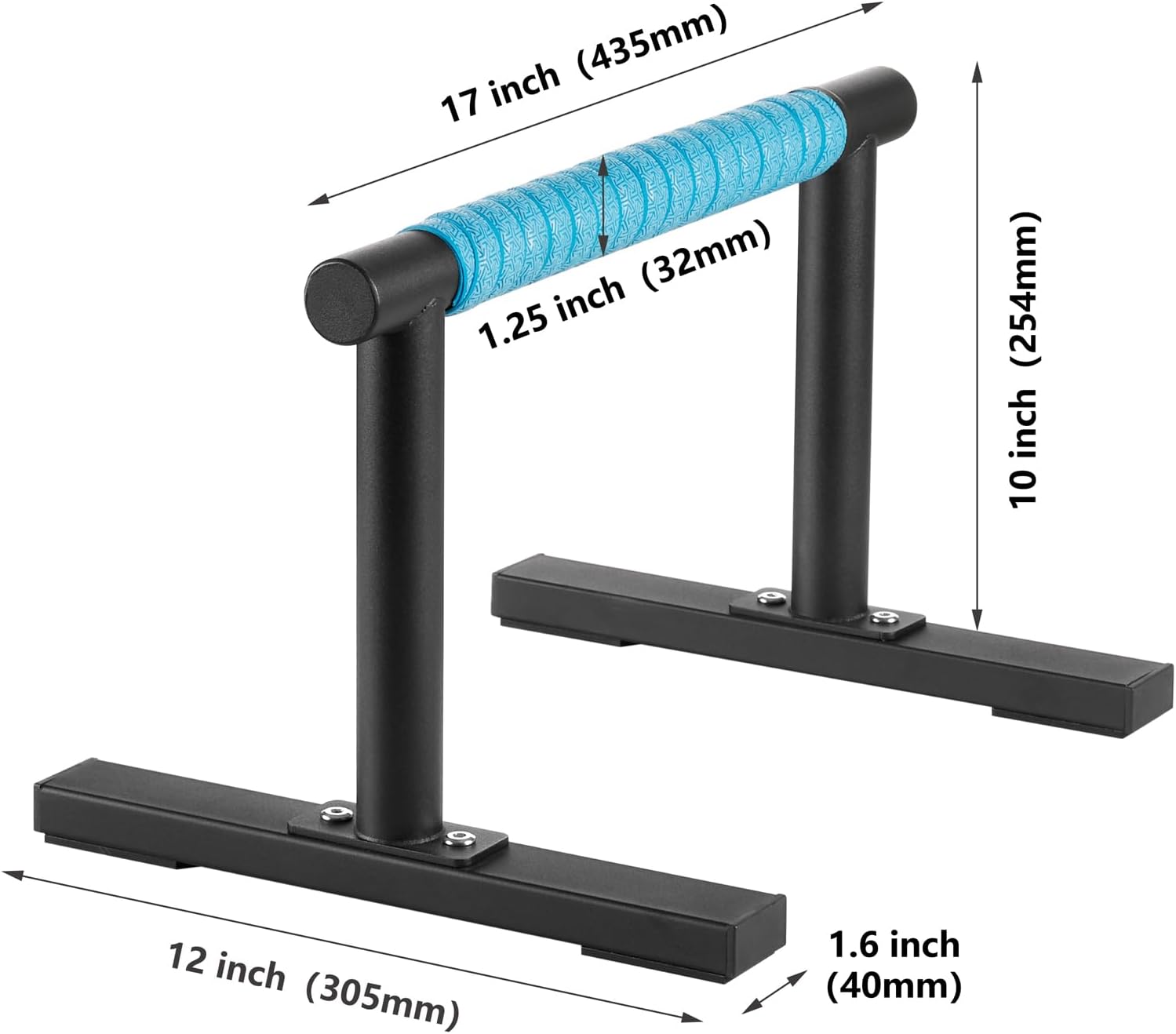 Strength Training Parallettes I-Sit Push Up Bars, Pushup Handles Calisthenics Equipment for Home Workout, Anti-slip Gymnastics Bars, Handstand & Dip Bar for Outdoor Exercise - Image 3