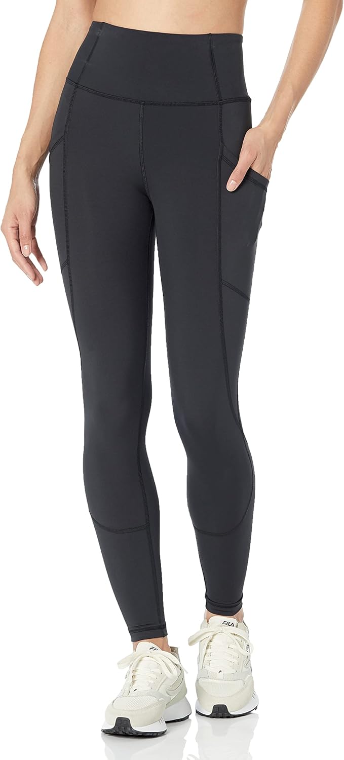 Amazon Essentials Women's Active Sculpt Workout High Rise Full Length Leggings with Pockets (Available in Plus Size)