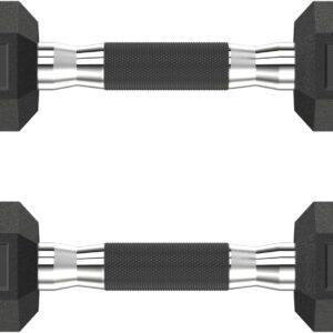 Hex Dumbbell Set 2.5-400 lb, Rubber Encased Exercise & Fitness Dumbbells, Weights Dumbbells Set of 2, Hand Weight for Strength Training