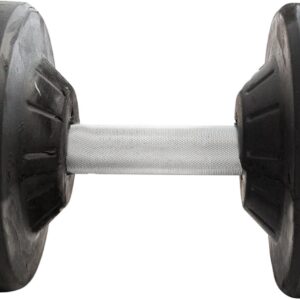 York Barbell Pro Style Dumbbell – 30mm Knurled Chrome Handles Virgin Rubber Coating Solid Steel Core Durable Professional Weights for Strength Training Home Gym – 5 lbs to 150 lbs Pack 1, 2 & 4