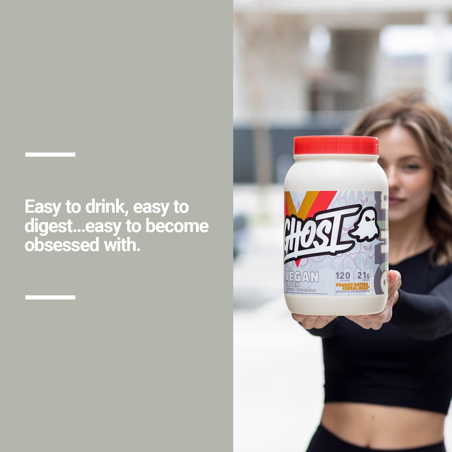 GHOST Vegan Protein Powder, Chocolate Cereal Milk - 2lb, 20g of Protein - Plant-Based Pea & Organic Pumpkin Protein - Post Workout & Nutrition Shakes, Smoothies, & Baking - Soy & Gluten-Free - Image 5
