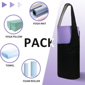 NGT new guide steps Yoga Bolster Pillow Bag Yoga Mat Bag Large Size with Pockets Rainproof Environmental Friendly Yoga Strap Bag for Women