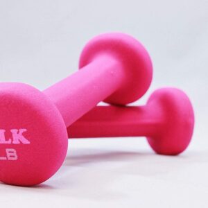 TELK Fitness Neoprene Dumbbells Set of 2 – Non-Slip Hand Weights for Home Workouts, Strength Training & Toning – Compact, Comfortable Grip for Women & Men
