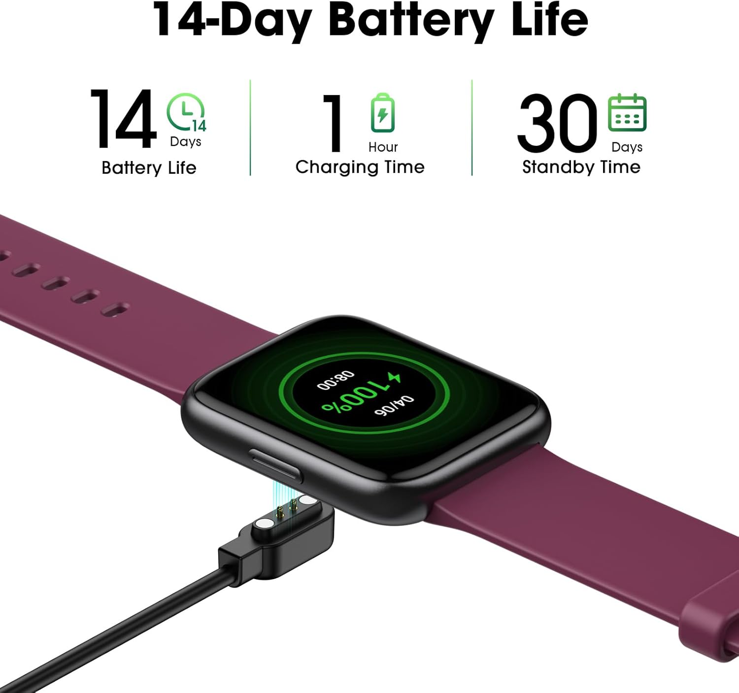 Pedometer Watch Senior Friendly No App/Phone Required, Waterproof Fitness Tracker Watch with Step Counter Calories/Sleep Tracker for Walking Running for Men Women - Image 5