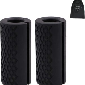 IADUMO Barbell Grips – Thick Dumbbell Grips Arm Blaster Adapter with High-Density Silicone Rubber, Bar Grips for Weightlifting Muscle Growth Rapidly and Hands Stress Relieve