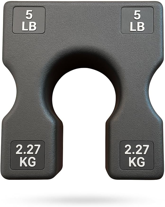 2.5 LB and 5 LB Weight Stack Add On – Weight Stack Adapter Plate for Home Gym & Exercise Machines, Add Resistance to Weight Stack, Incremental Weight Adjustments for Improved Strength Training Results