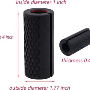 IADUMO Barbell Grips – Thick Dumbbell Grips Arm Blaster Adapter with High-Density Silicone Rubber, Bar Grips for Weightlifting Muscle Growth Rapidly and Hands Stress Relieve