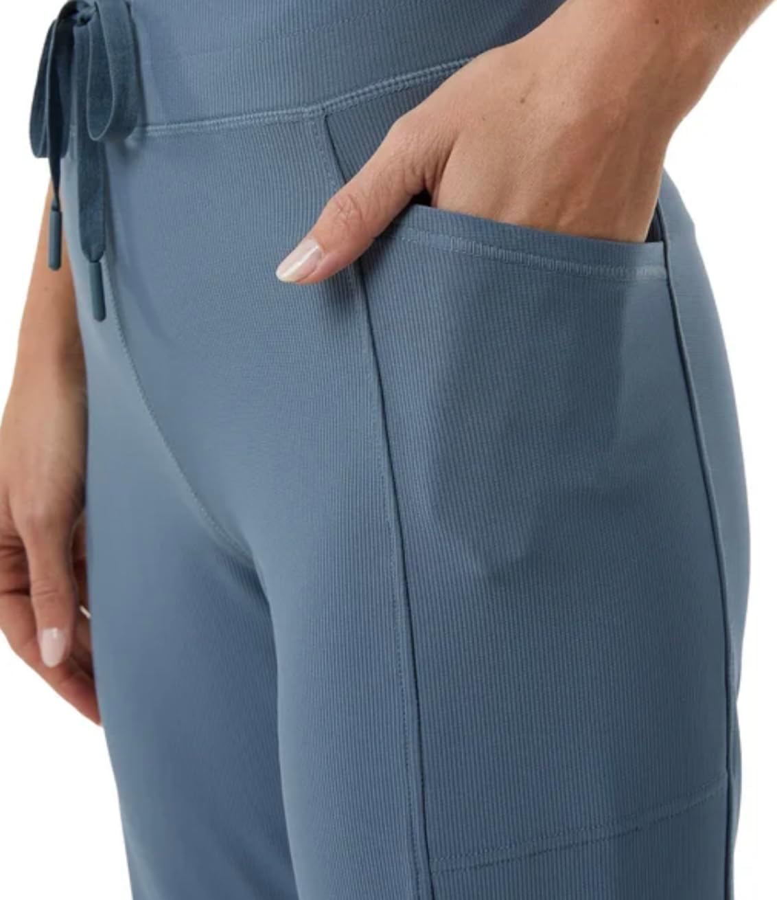 32 Degrees Cool Women's High Rise Ribbed Active Yoga Semi-Flare Pant - Image 3
