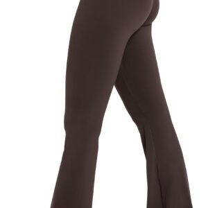 Sunzel Womens Flare Leggings No Front Seam Flare Yoga Pants with Tummy Control Crossover High Waist – 28″ / 30″ / 32″ / 34″