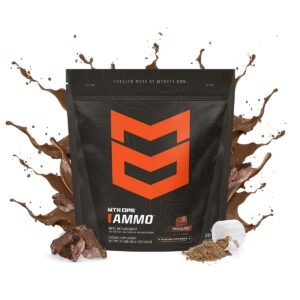 MTN OPS Ammo Meal Replacement Shake Powder – 19g Protein, 10g Flaxseed, 4.5g Whole Foods, Real Fruits & Vegetables – Daily Nutrition & On-the-Go Fuel, 30 Servings, Chocolate
