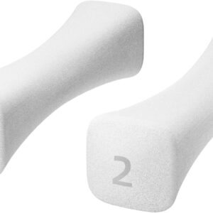 Silfrae Dumbbell Set of 2 Neoprene Dumbbell Anti-Slip Hand Weights