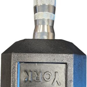 YORK Rubber Hex Dumbbell (2.5-30 lb.) 17.5 lb.