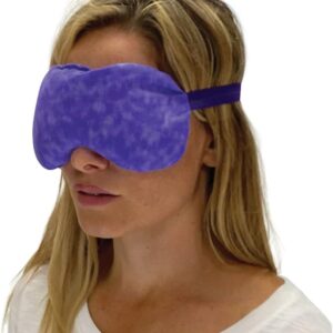 Nature Creation Lavender Aromatherapy Sleeping Eye Mask Pillow – Weighted Eye Mask for Sleeping, Relaxation, Yoga and Stress Relief – Cold Therapy Eye Masks for Women, Men – Purple Marble (Pack of 1)