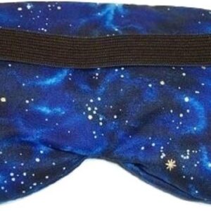 Eye Mask Lavender Eucalyptus, Sinus, Herbal Pack, Hot Cold Pack, Heat Wrap,Organic, Flax Seed, Microwave Therapy, Sleep Mask, Yoga Meditation Eye Pillow, Blue Celestial Star