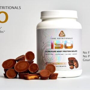 Core Nutritionals ISO, 100% Micro Filtered, Zero Artificial Fillers, 25g Whey Protein Isolate, 32 Servings (Chocolate Peanut Butter Cup)