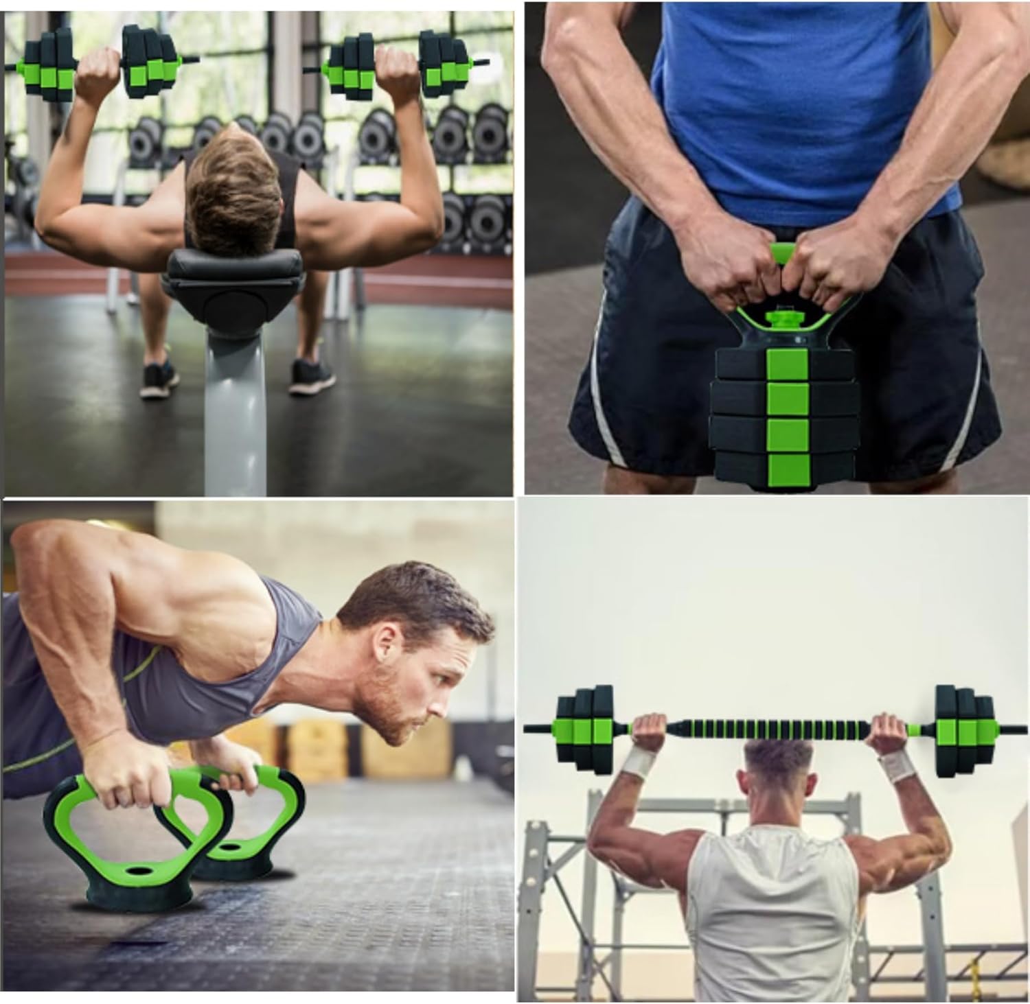 Adjustable Dumbbell Set, 4 in 1 Free Weights Dumbbells Set with Connector, Barbell Weight Set Used As Kettlebells, Barbell, Push Up Stand, Fitness Exercise for Home Gym Suitable Men/Women - Image 5