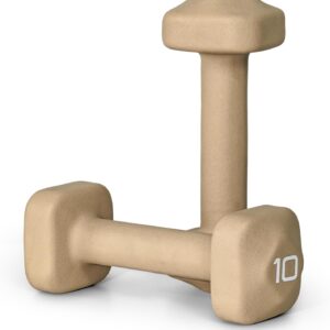 Tone Fitness Neoprene Dumbbell Weight Pairs with Anti-Roll Square Head | Multiple Options