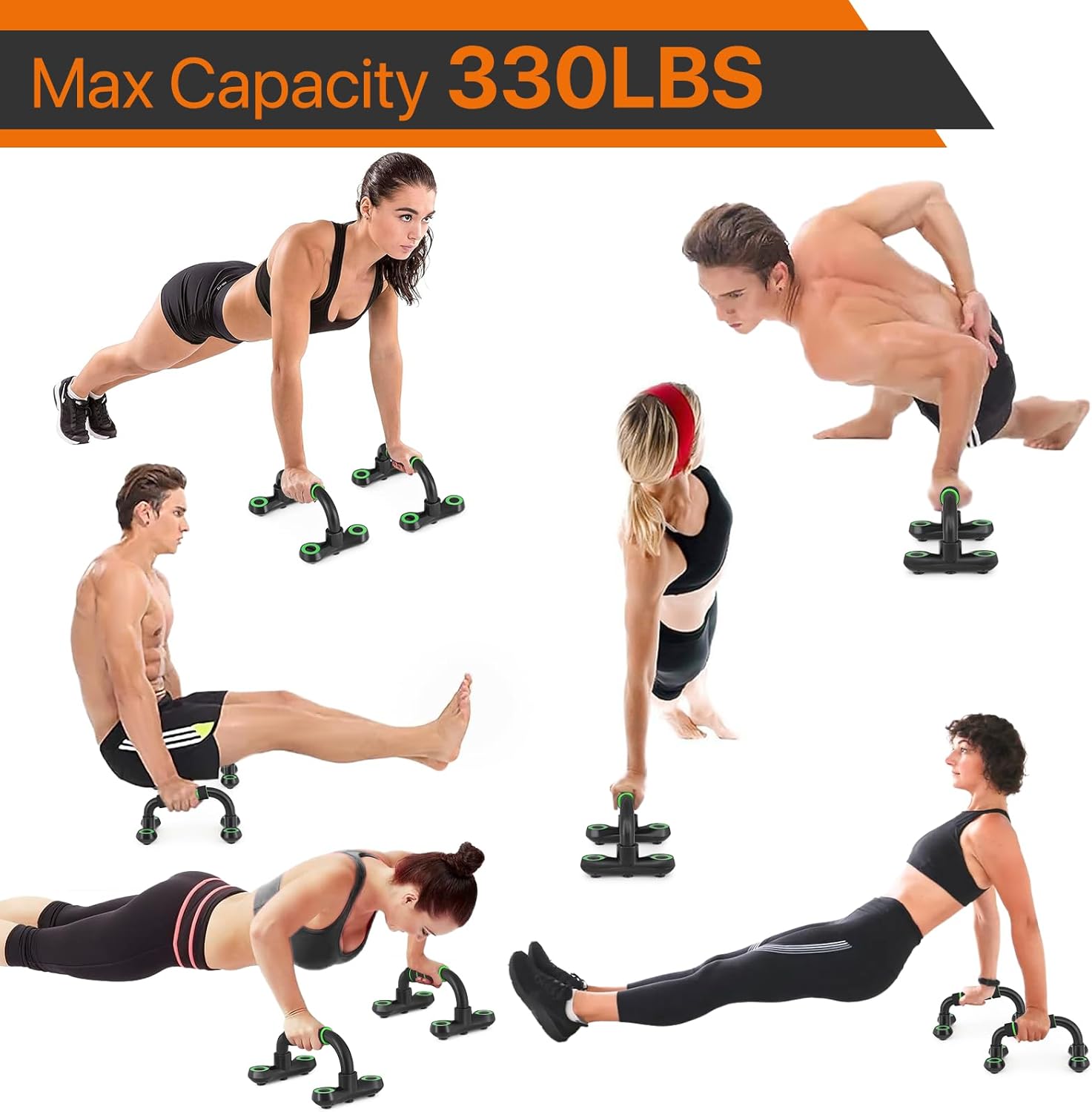 SFIHOME Push Up Bars Strength Training, Portable Non-Slip Pushup Handles with Cushioned Foam Grip, Sturdy Structure, Perfect Push Up Handles for Floor, Home Gym Fitness Workout Equipment - Image 3