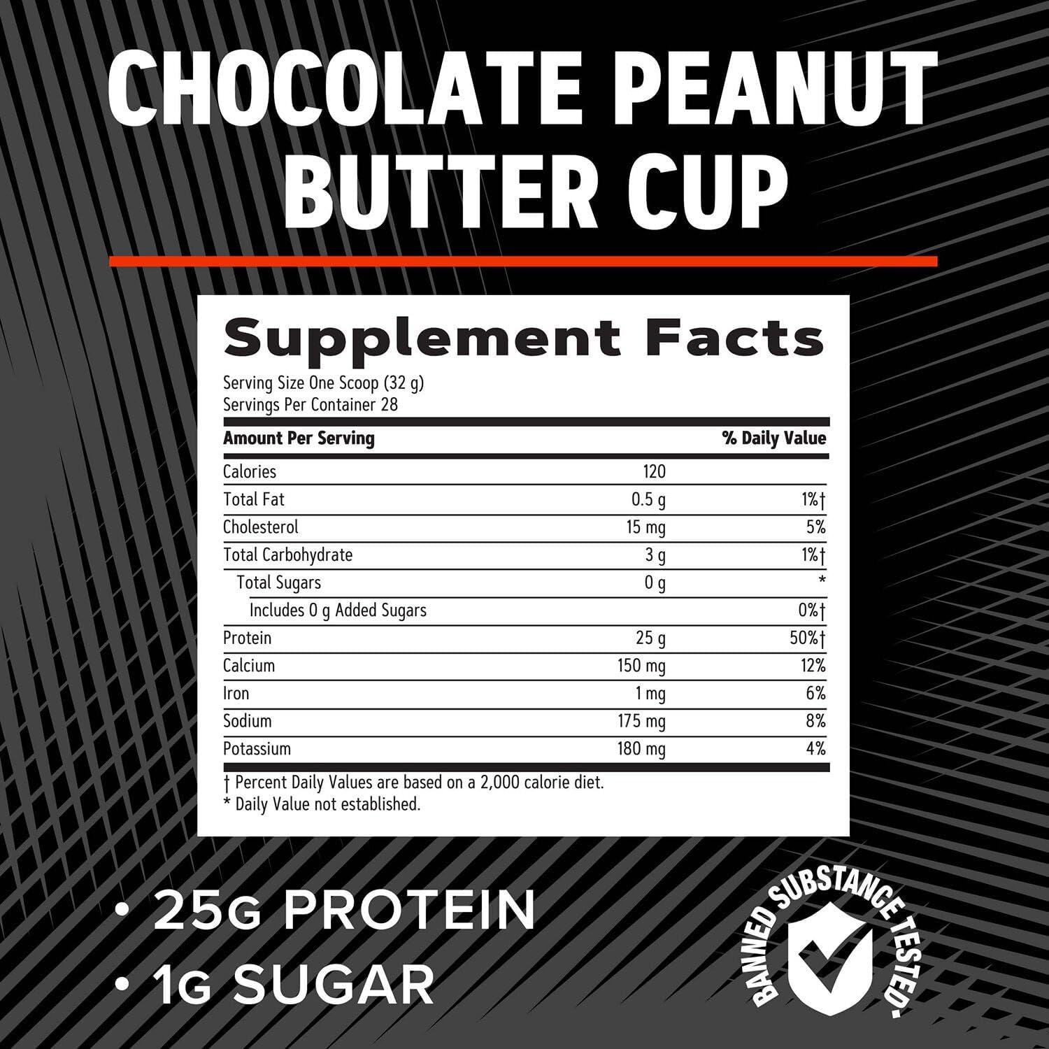 GNC AMP Pure Isolate Whey Protein - Chocolate Peanut Butter Cup (28 Servings) - Image 5