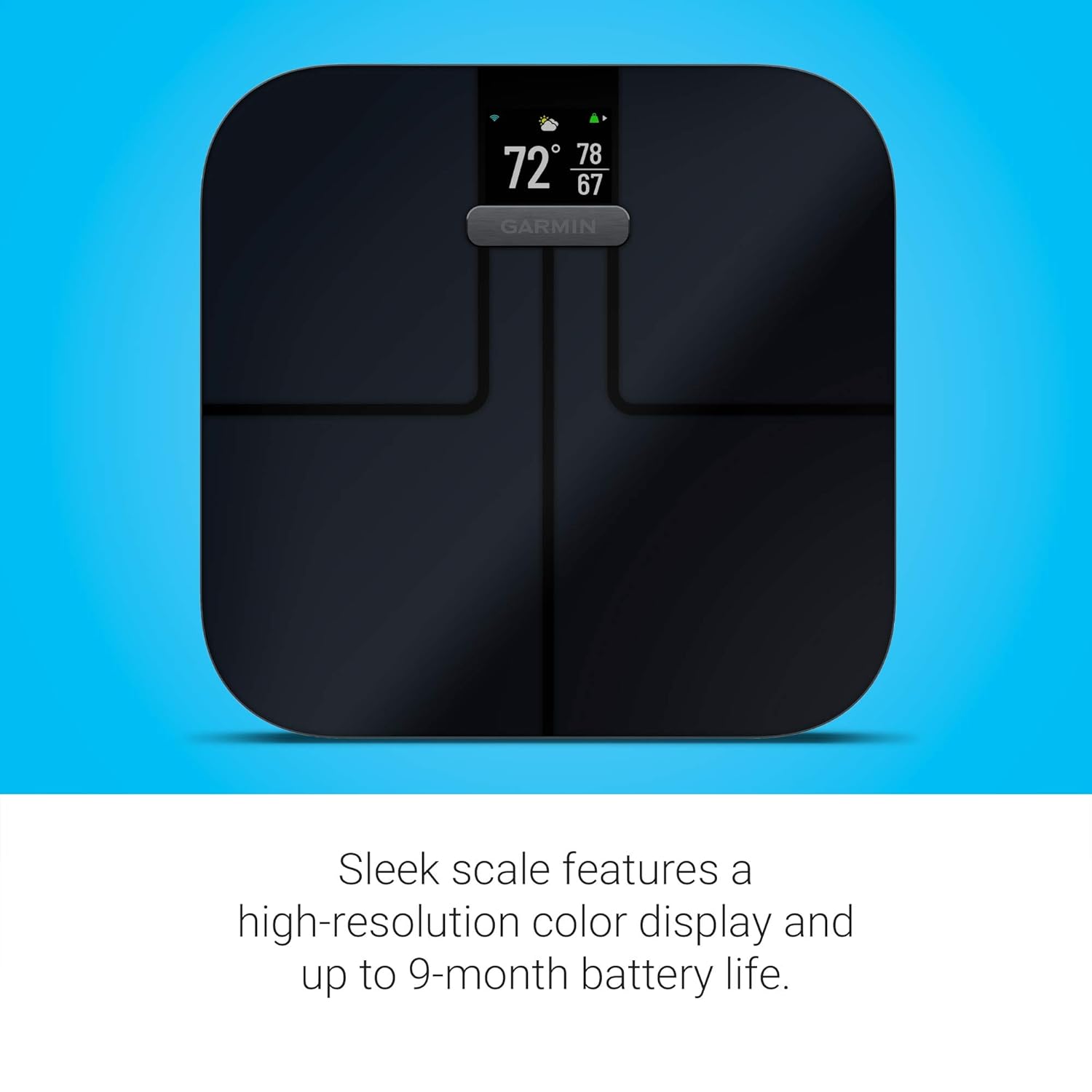 Garmin Index S2, Smart Scale with Wireless Connectivity, Measure Body Fat, Muscle, Bone Mass, Body Water% and More, Black (010-02294-02) - Image 5