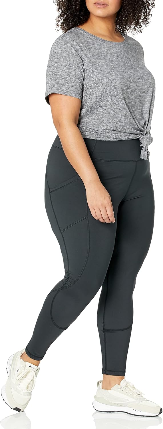 Amazon Essentials Women's Active Sculpt Workout High Rise Full Length Leggings with Pockets (Available in Plus Size) - Image 7