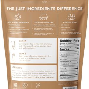 Creamy Peanut Butter Chocolate Protein Powder – 15 Servings | Grass-Fed Whey, Naturally Sweetened, No Gums or Fillers | Smooth Texture, Easy to Digest, Great for Shakes, Baking & Daily Protein Support