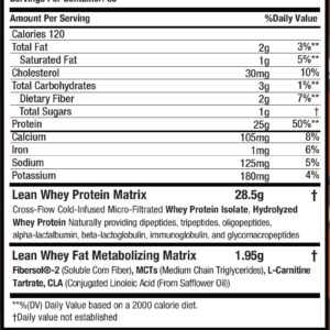 Musclesport Lean Whey Revolution™ Protein Powder – Whey Protein Isolate – Low Calorie, Low Carb, Low Fat, Incredible Flavors – 25g Protein per Scoop – 5lb Chocolate Peanut Butter