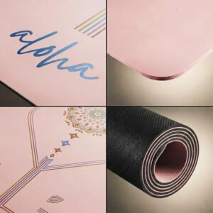 Aloha Bliss Premium Yoga Mat – 72” x 27 – Thick, Non-Slip & Durable | Sweat-Resistant, Lightweight & Portable | Perfect for Yoga, Pilates, Home Workouts, Gym & Studio Practice – Eco-Friendly